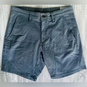 EUC Rag & Bone Seaside 🌊 Blue Stretch Chino Shorts Men’s 31 | Made in Turkey